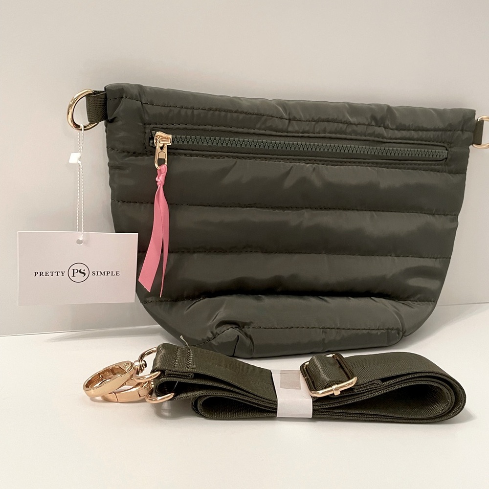 Olive Jolie Puffer Belt Bag  (Anthropologie Brand)